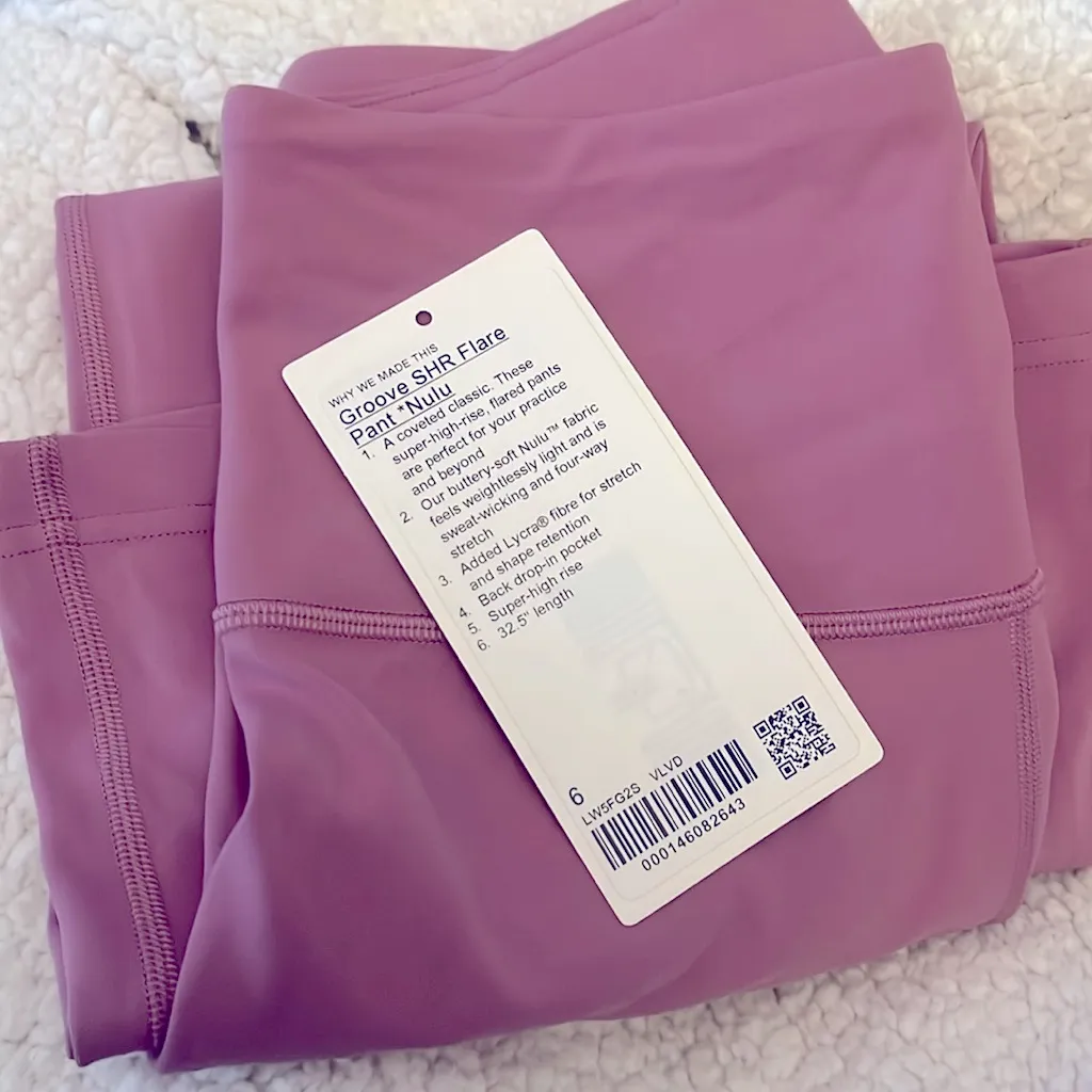 Lululemon Groove Super High Rise Flared Pant Nulu in Velvet Dust - Image 11