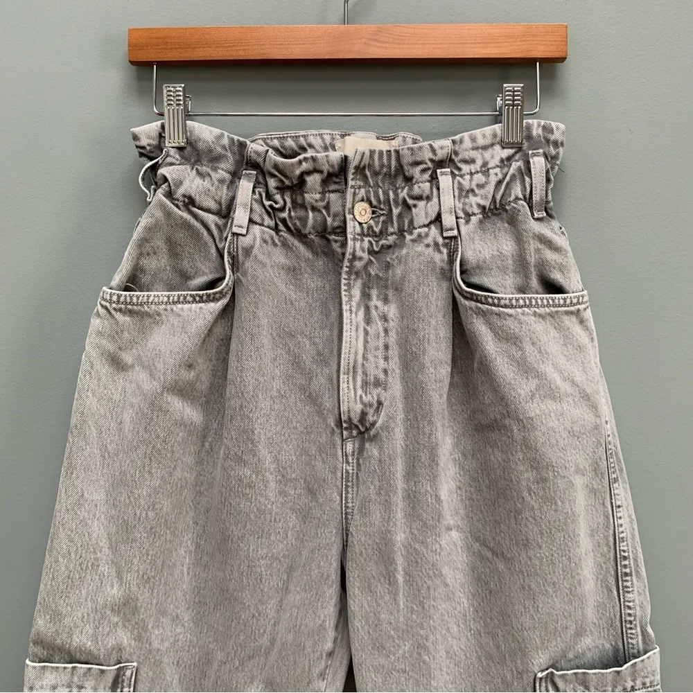 Citizens of Humanity Annika Patch Pocket Jeans Grey Paper Bag Waist 30 - Image 6