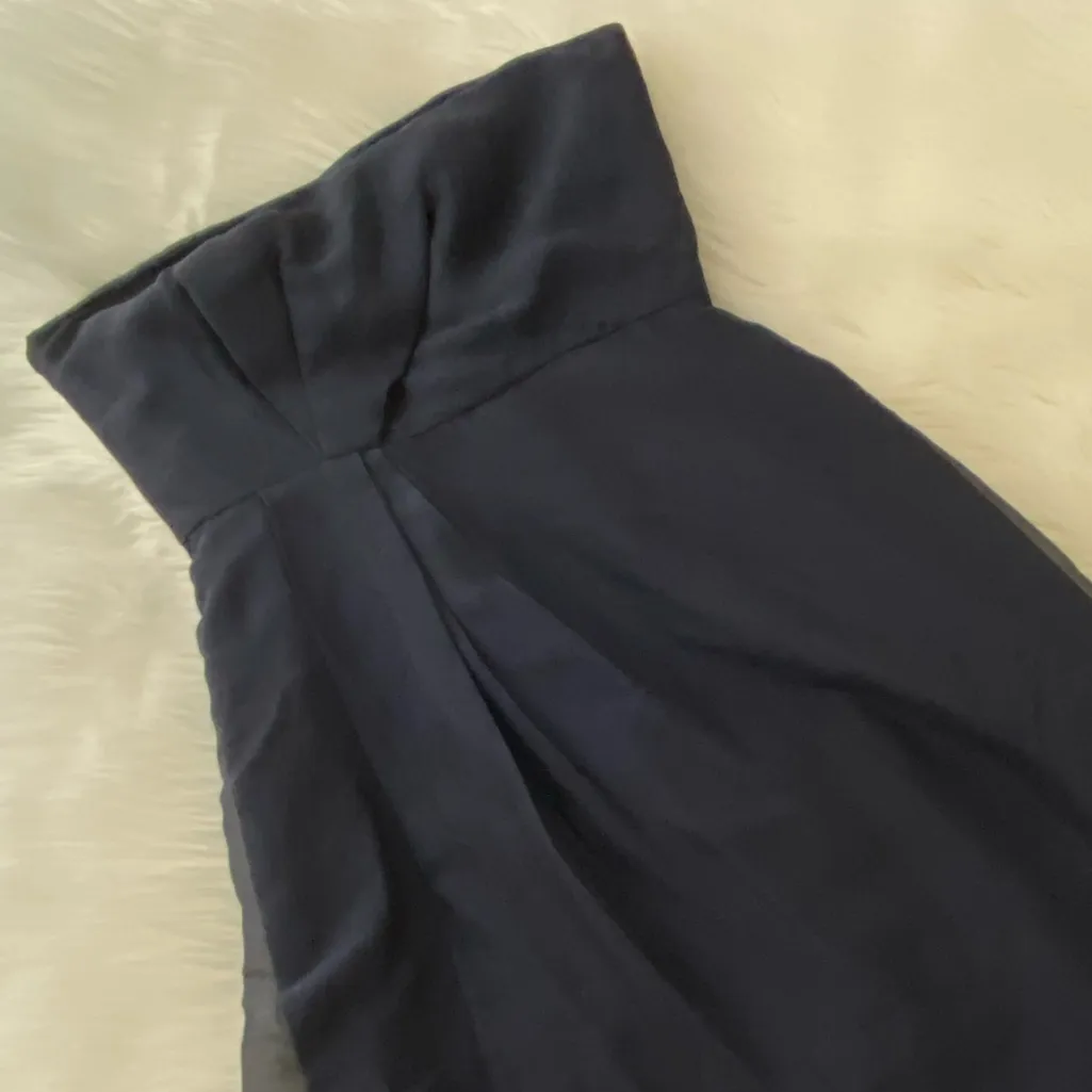 NWOT J.CREW Leona dress in 100% silk chiffon Blue - Image 5