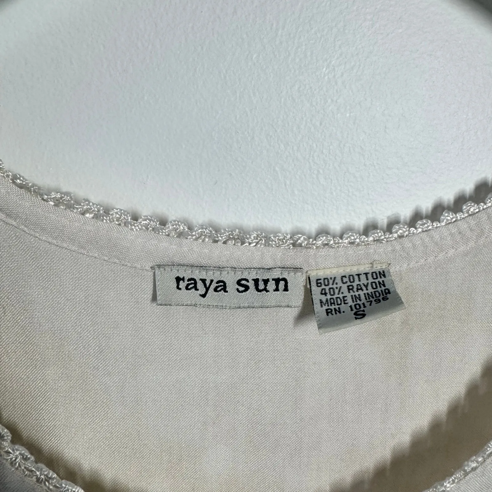 Raya Sun Dress Women S Cream Animal Print Button Down Tiered Embroidery Boho - Image 6