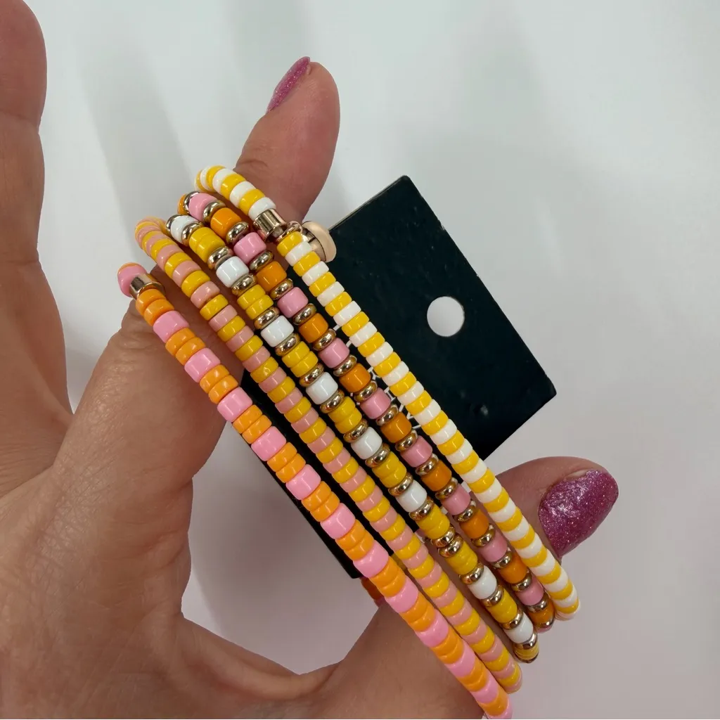 J. Crew Beaded Bracelets Set Of Five - Image 4