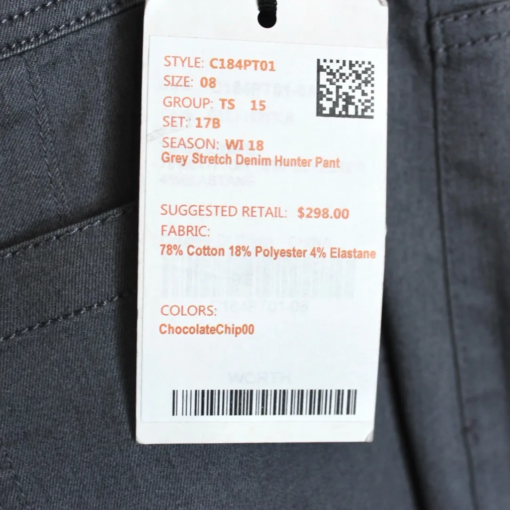 Worth Women's Charcoal Cropped Pants Gray Size 8 - Image 3