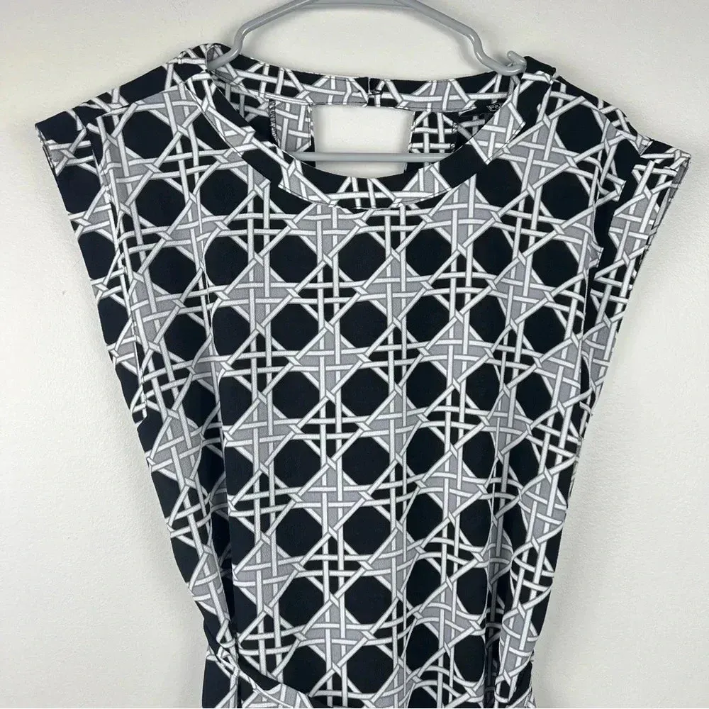 🎉 Beautiful‎ F&F Black and White Dress, Size 6 - Image 8