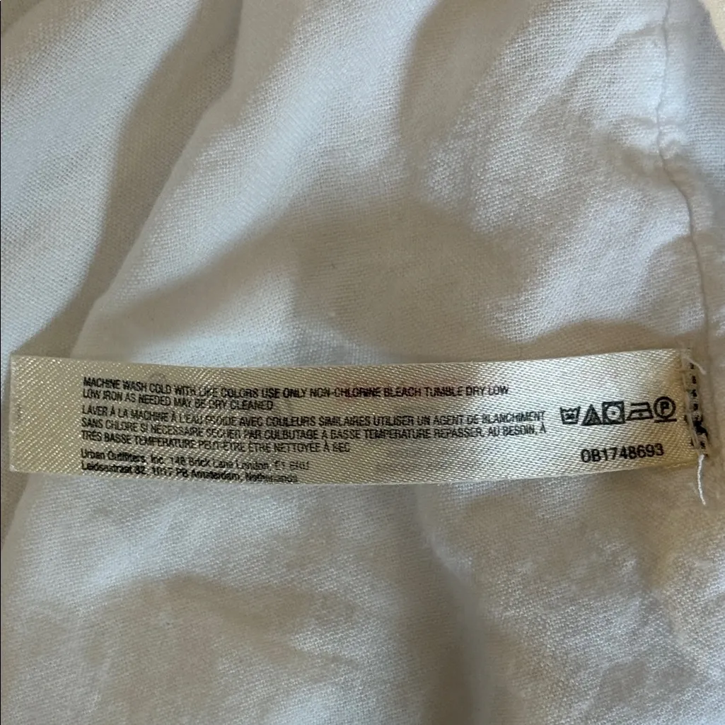 Anthropologie White Maxi Dress with Ruffle Detail size M - Image 8