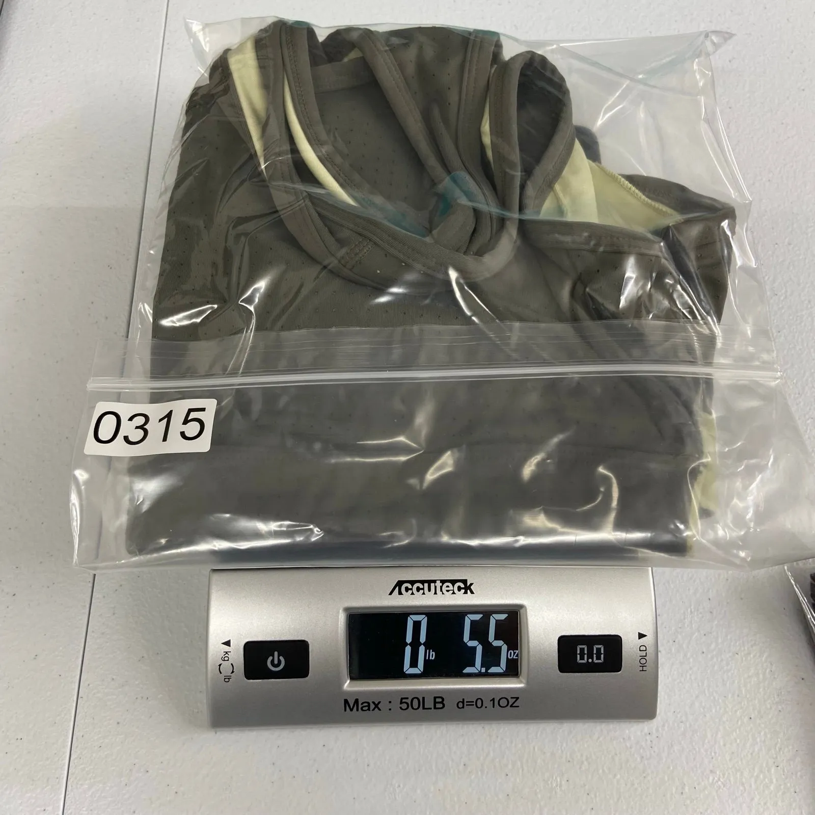 Women's gray green lightly padded full coverage high intensity cross sports bra - Image 6