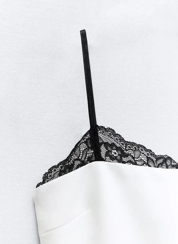 Zara Dress lace mini fitted white wedding party coctail evening bodycon  - Image 7