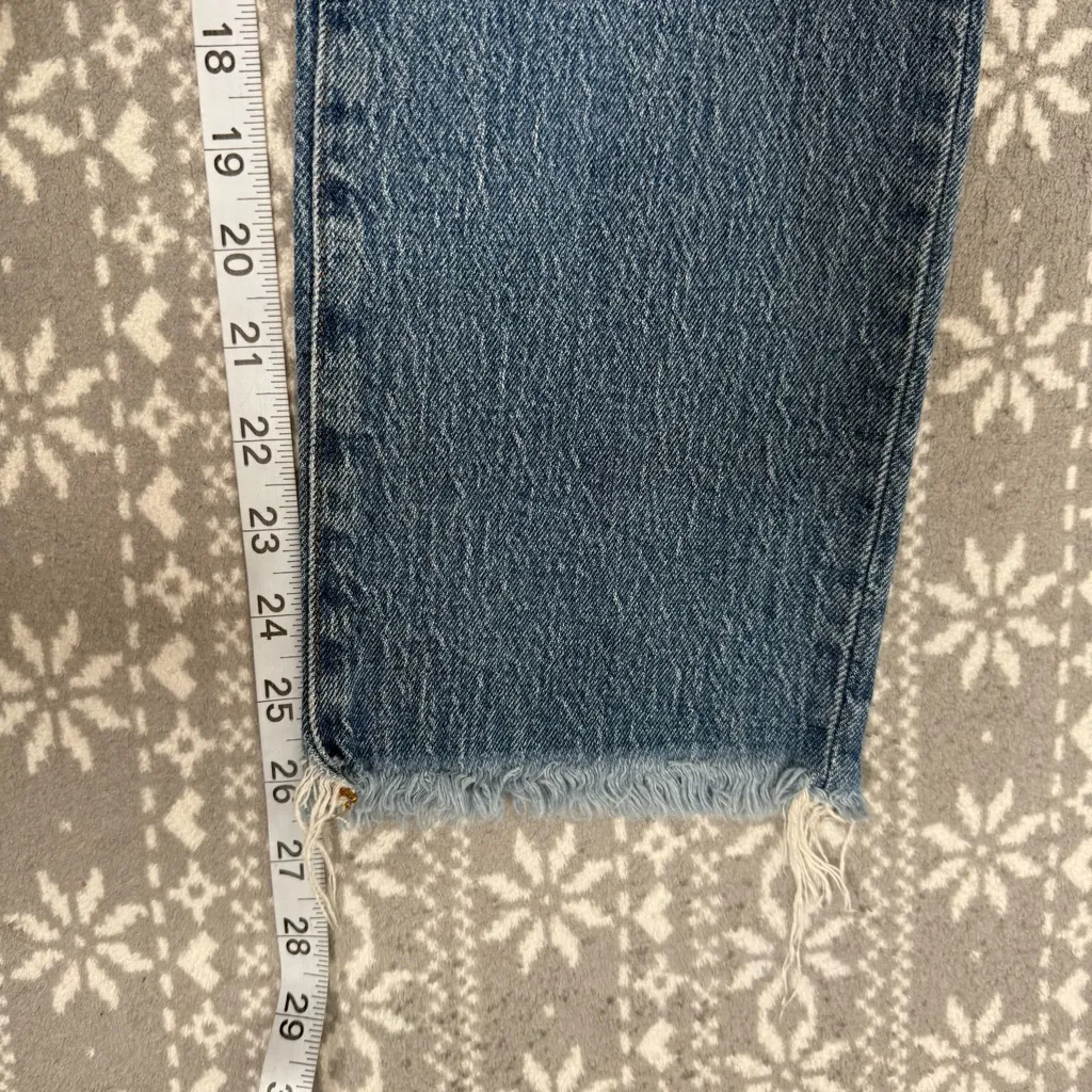 Madewell The Perfect Vintage‎ Crop JeanAF691 In Ainsworth Wash Size 28 - Image 11