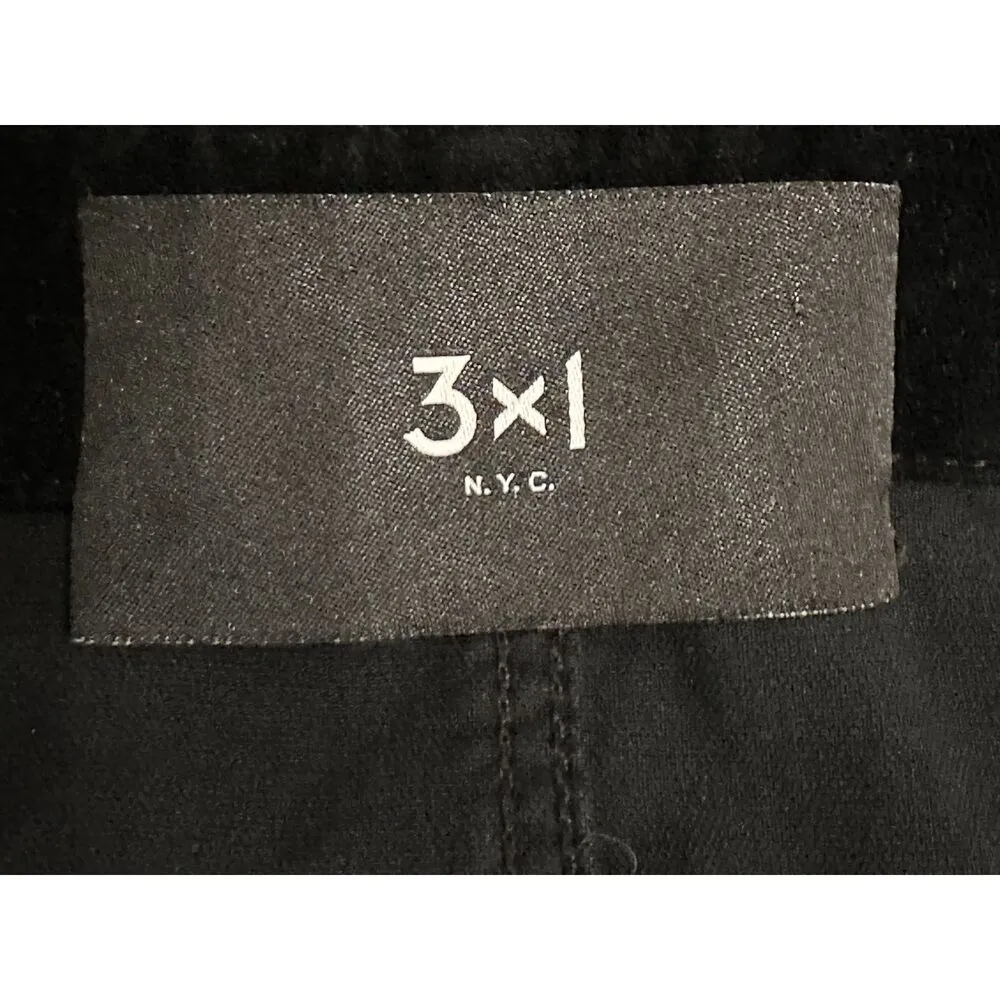3x1 Black Ruby Velvet Overalls B Size Small - Image 13
