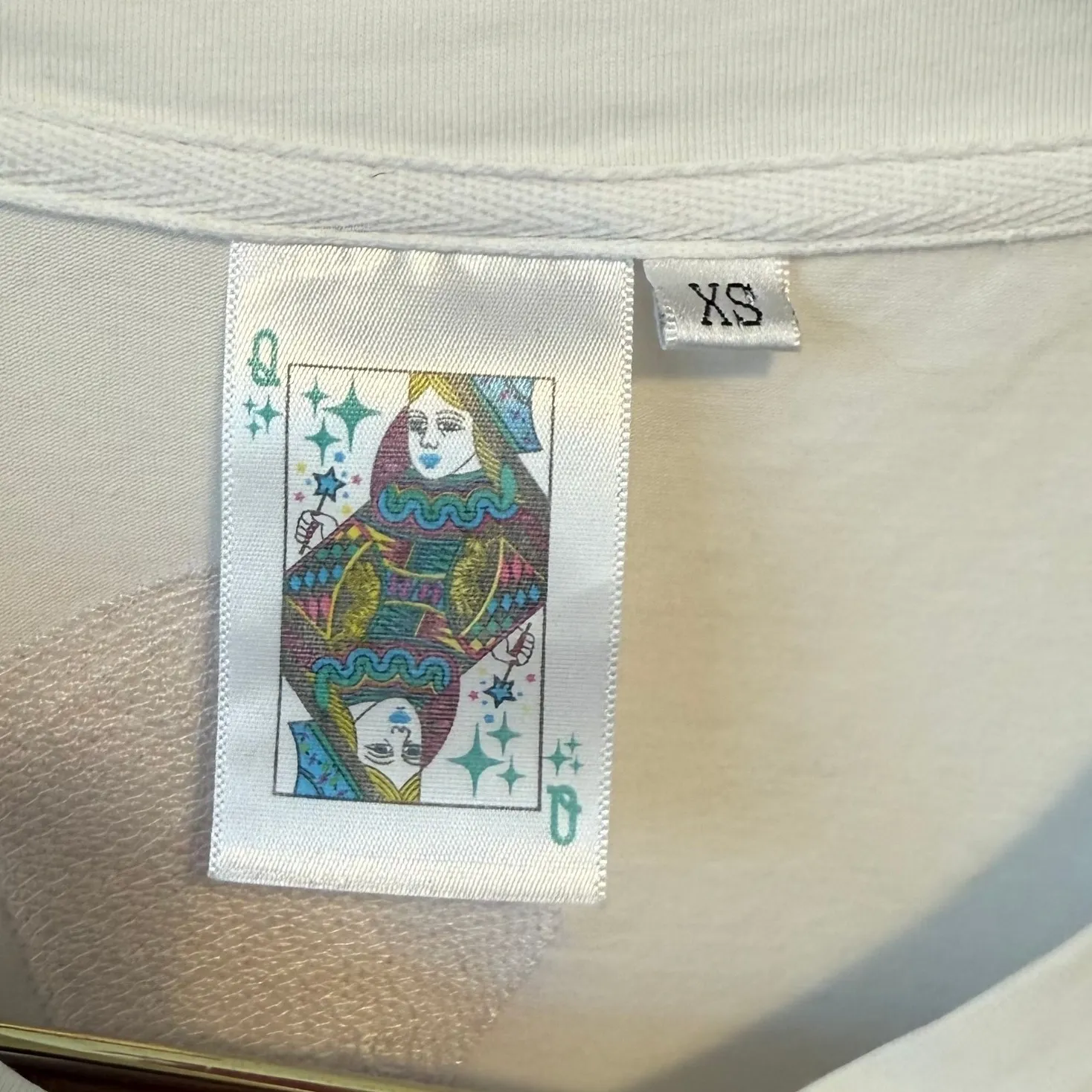 Queen Of Sparkles Women's Estelle Sequined Muti Color Short Sleeve Top Size XS White - Image 7