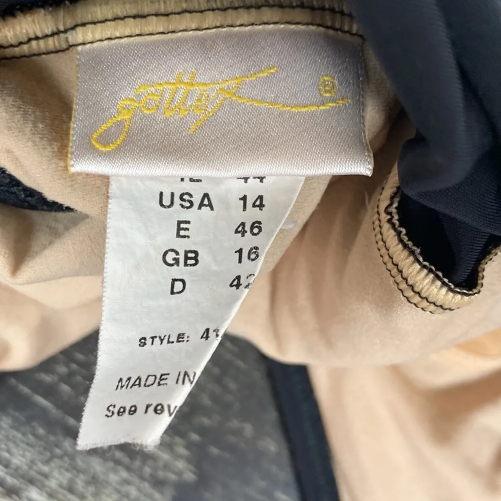 Gottex Black & White Lattice Square Neck 1 Piece Swim Bathing Suit 14 - Image 5