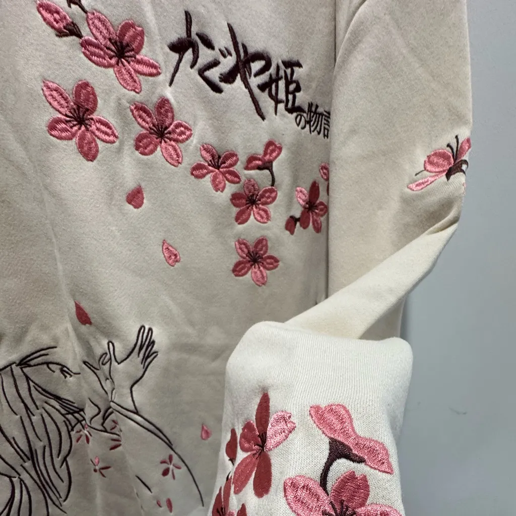 Studio Ghibli The Tale Of The Princess Kaguya Cherry Blossom Sweatshirt - Image 5