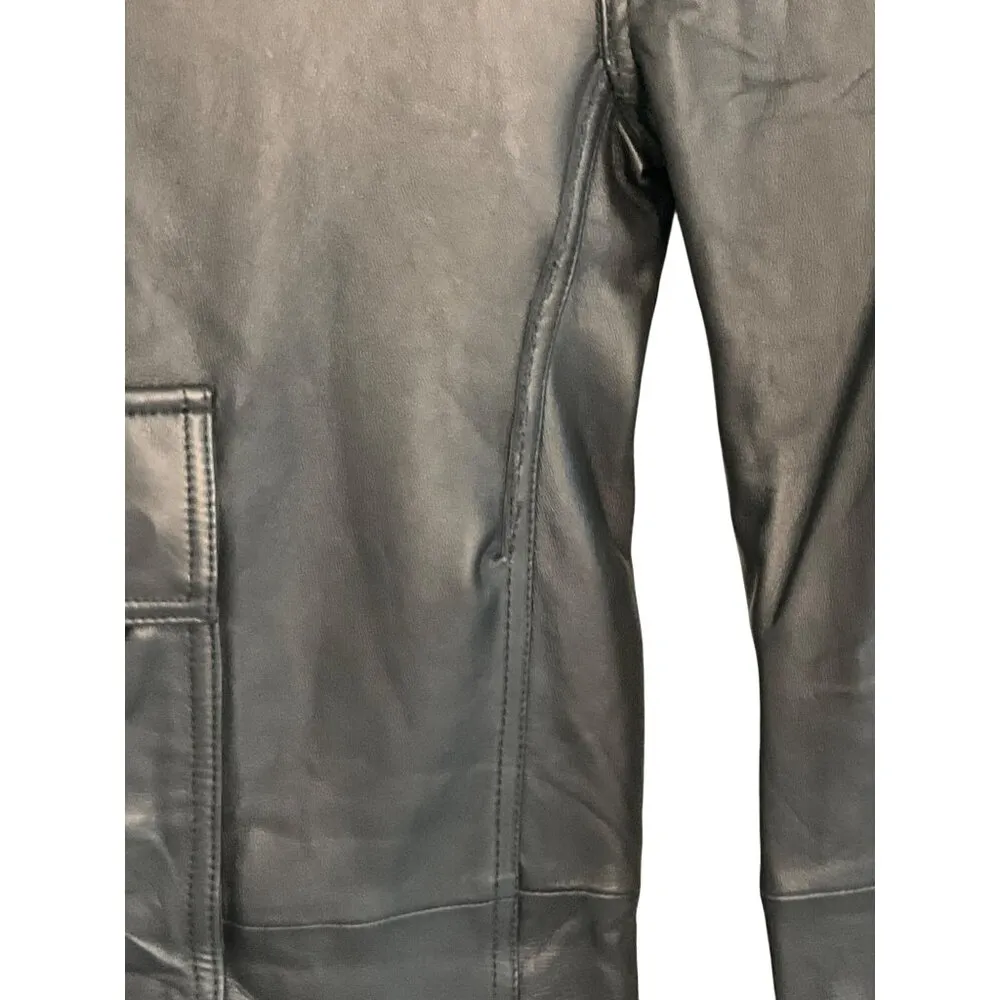 Camila Coelho Manolya Leather Pants in Black X-Small New Womens Trousers - Image 6