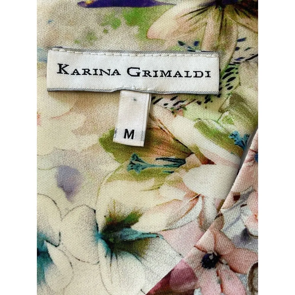 Karina Grimaldi Revolve Dress‎ M Floral Waist Cutouts Bodycon Sleeveless - Image 6