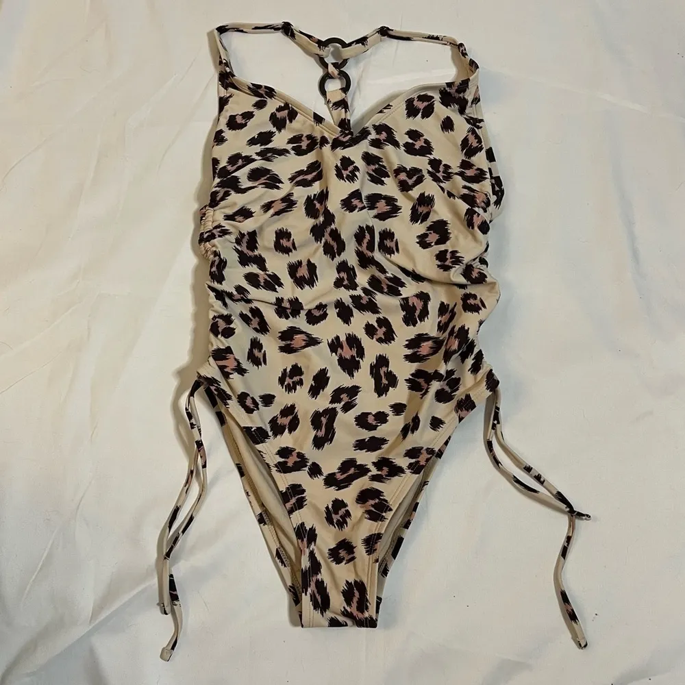 Kona Sol Cheetah Print Swimsuit Small - Image 3