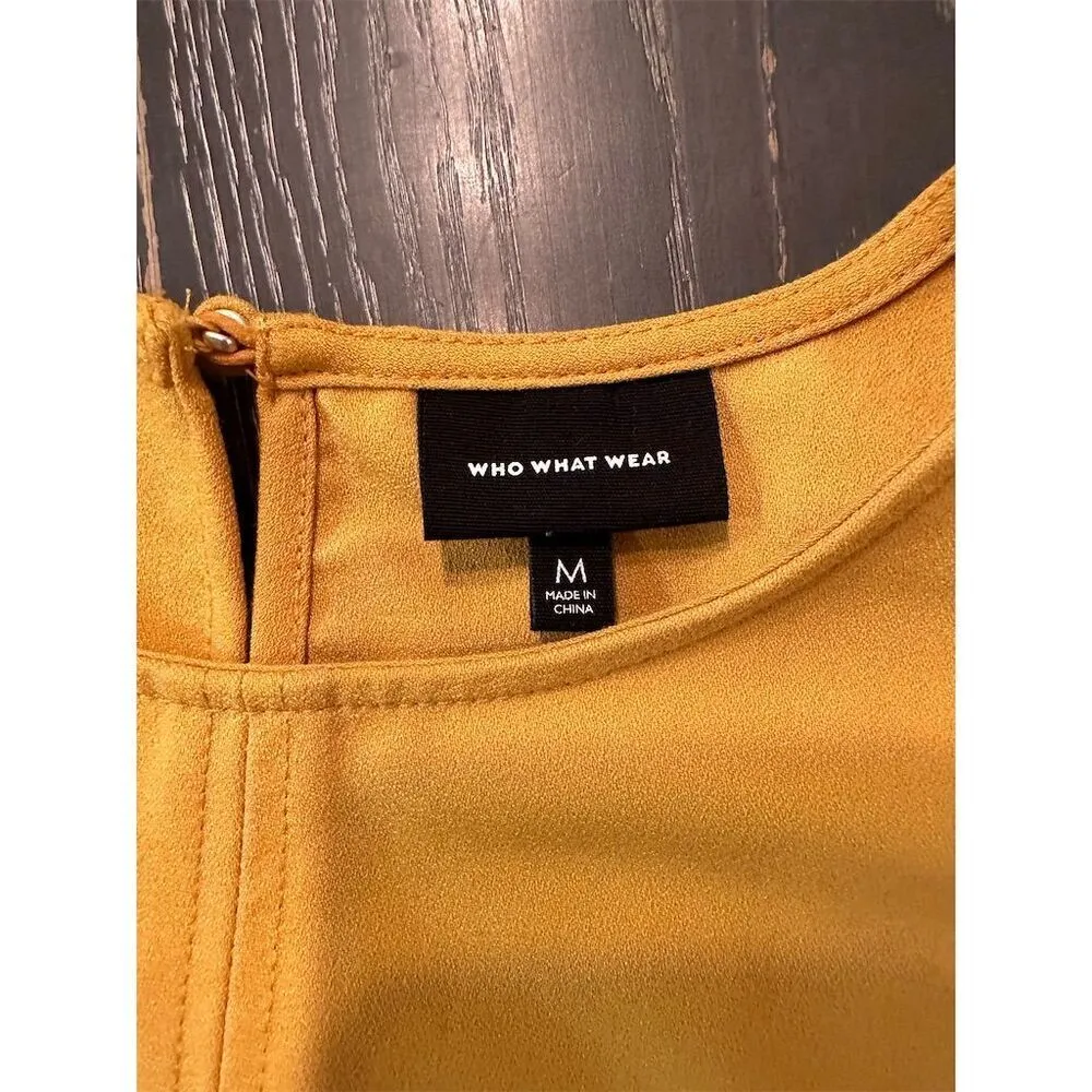 Who What Wear Women's Yellow Dolman Sleeve Blouse Size M - Image 6