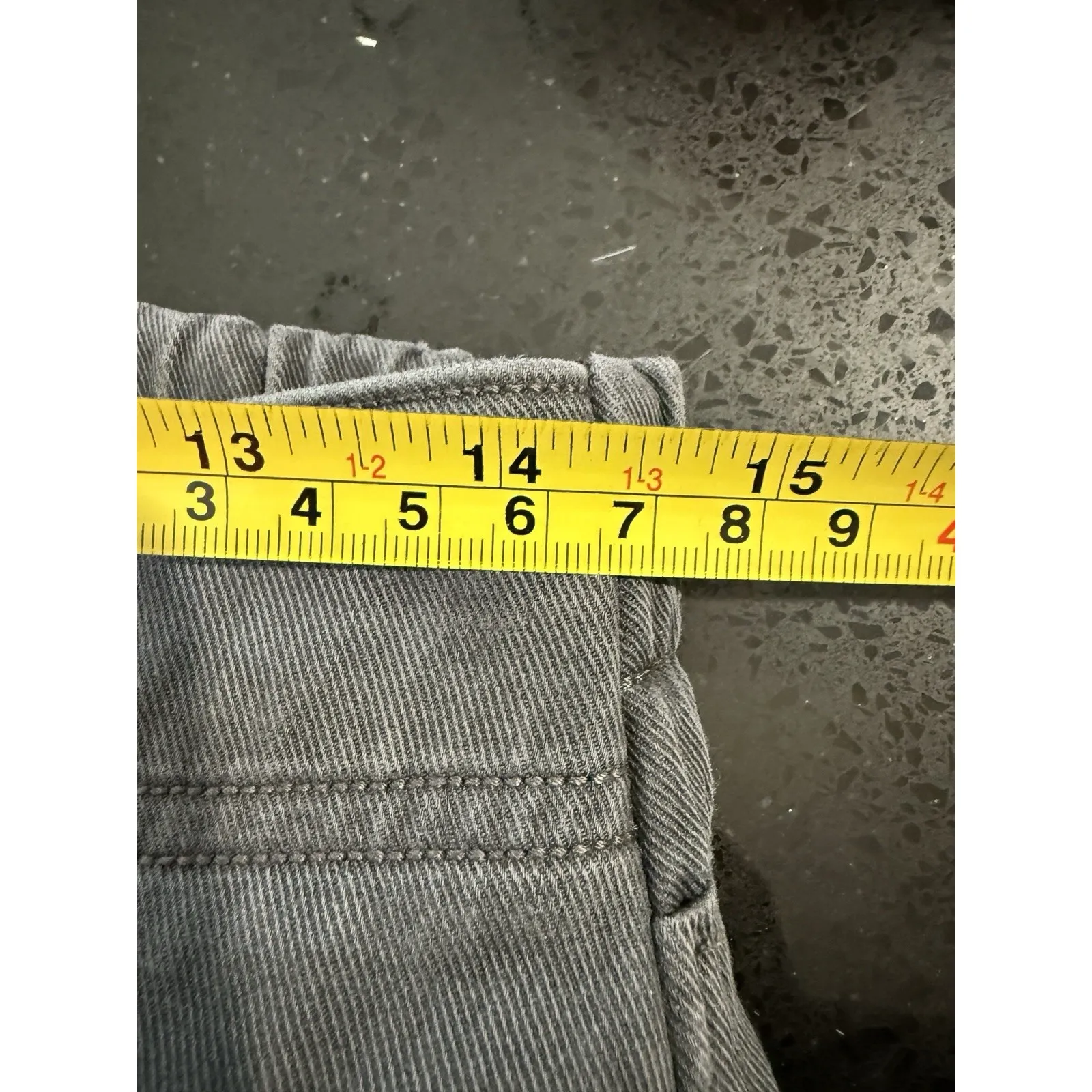 Spanx Twill Cargo Jogger Pants L Washed Black High Rise Pull On Tummy Control - Image 7