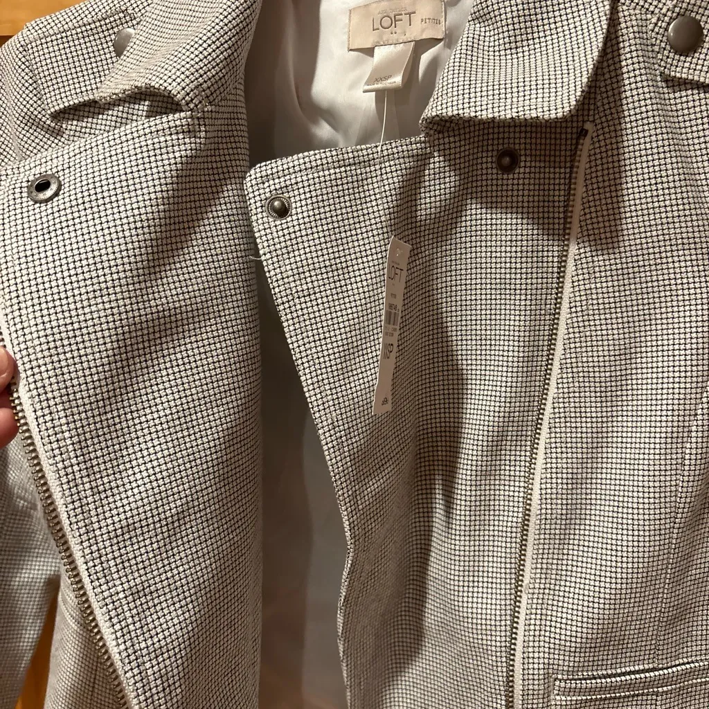 Loft Ann Taylor  Moto Jacket NWT - Image 5