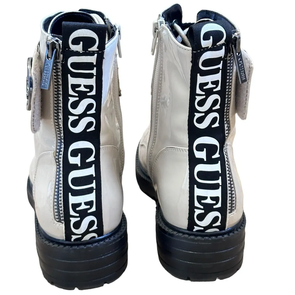 Guess Gabie Boots in Cream - Image 7