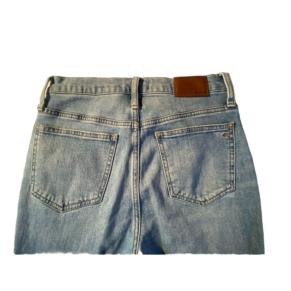 Madewell Jeans Womens 26 Slim Demi Boot Medium Wash High Rise‎ Whiskered Comfort - Image 9