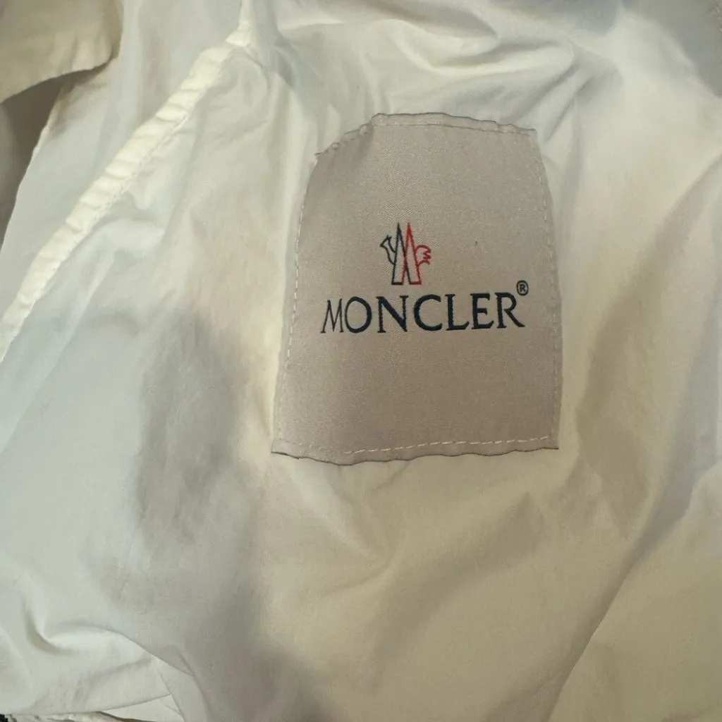 MONCLER Nylon Jacket white / cream no flaws size 3 - Image 8