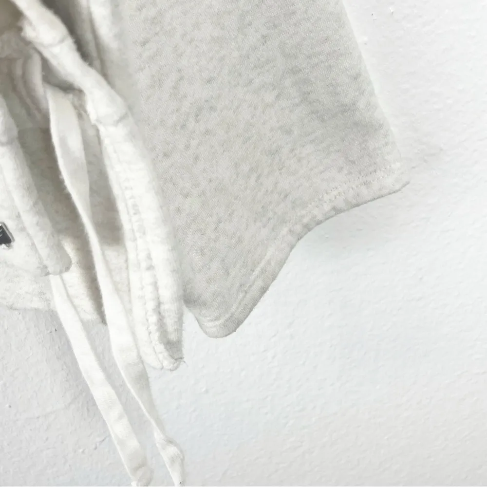 FABLETICS Cream Long Sleeves Kangaroo Pocket Cropped Hoodie Pullover Sweater - Image 13