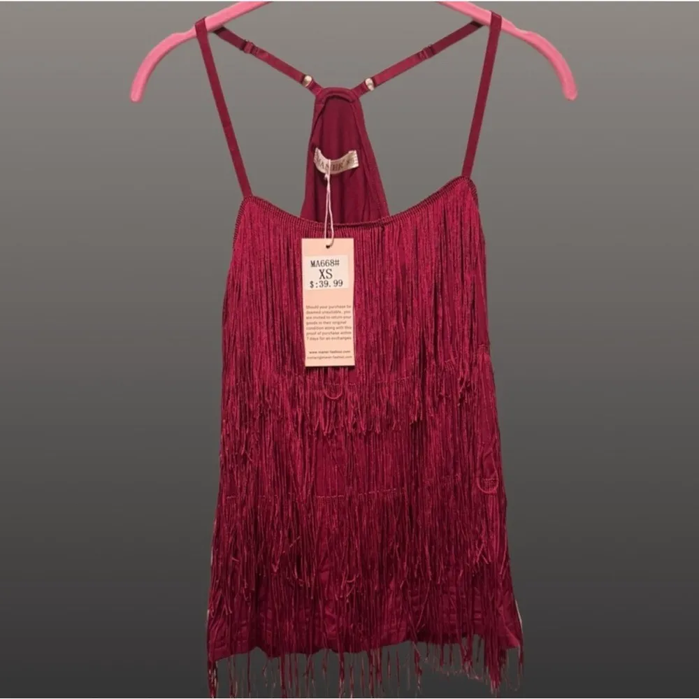 MANER Layered Fringe Tassel Tank Top - Image 4