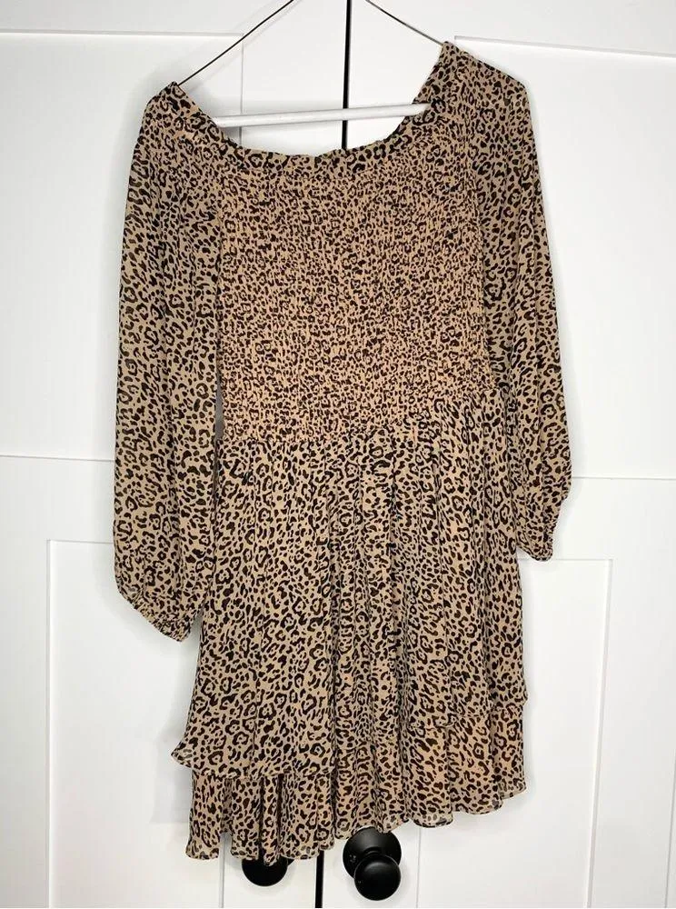 Bardot Lucienne Frill Dress Ocelot Cheetah - Image 3