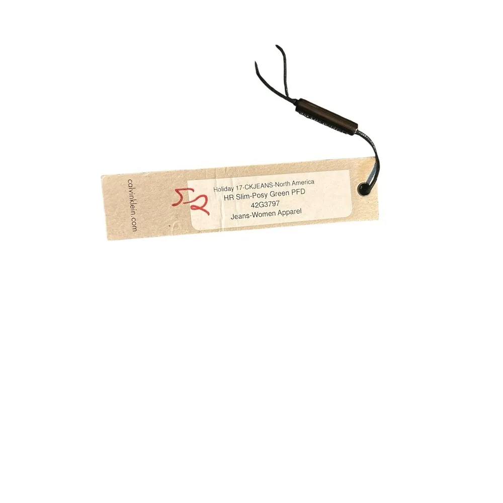 Calvin Klein Jeans High Rise Slim Women's Size 28 Posey Green - Image 4