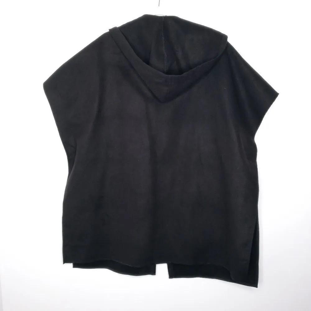 Cellabie black hooded poncho sweater size 2XL Black - Image 7