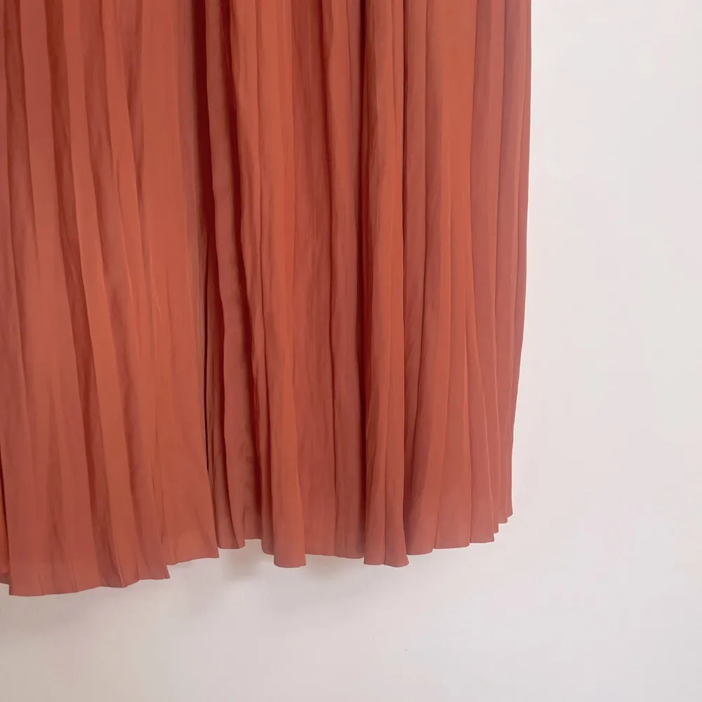 Ulla Johnson Letty Pleated Ruffe Satin Midi Dress - Image 10