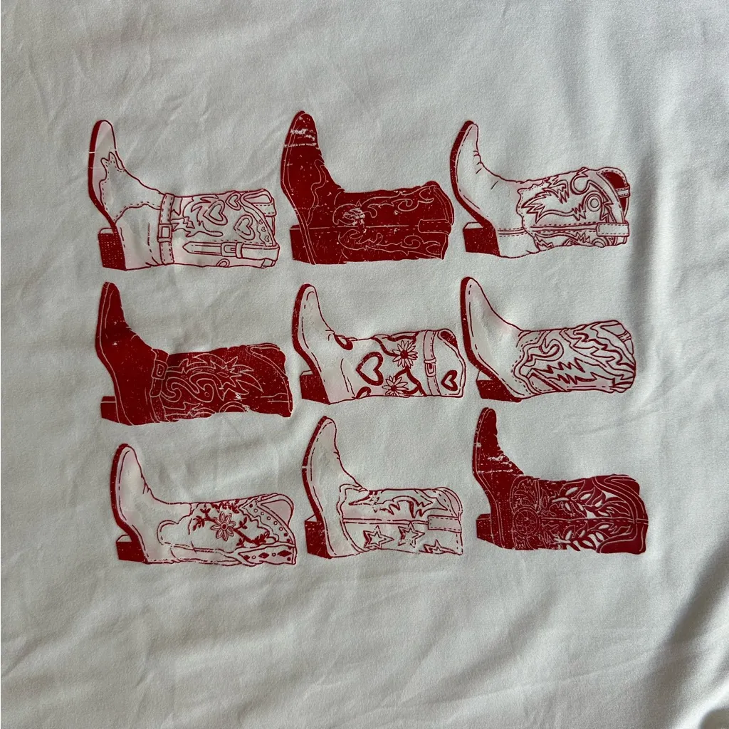 Red Cowboy Boot T - Image 2