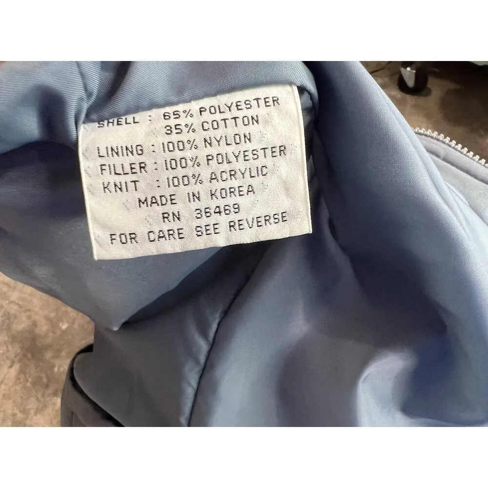 cocoon coat quilted hood 1980s gray toggle buttons Size undefined - Image 10