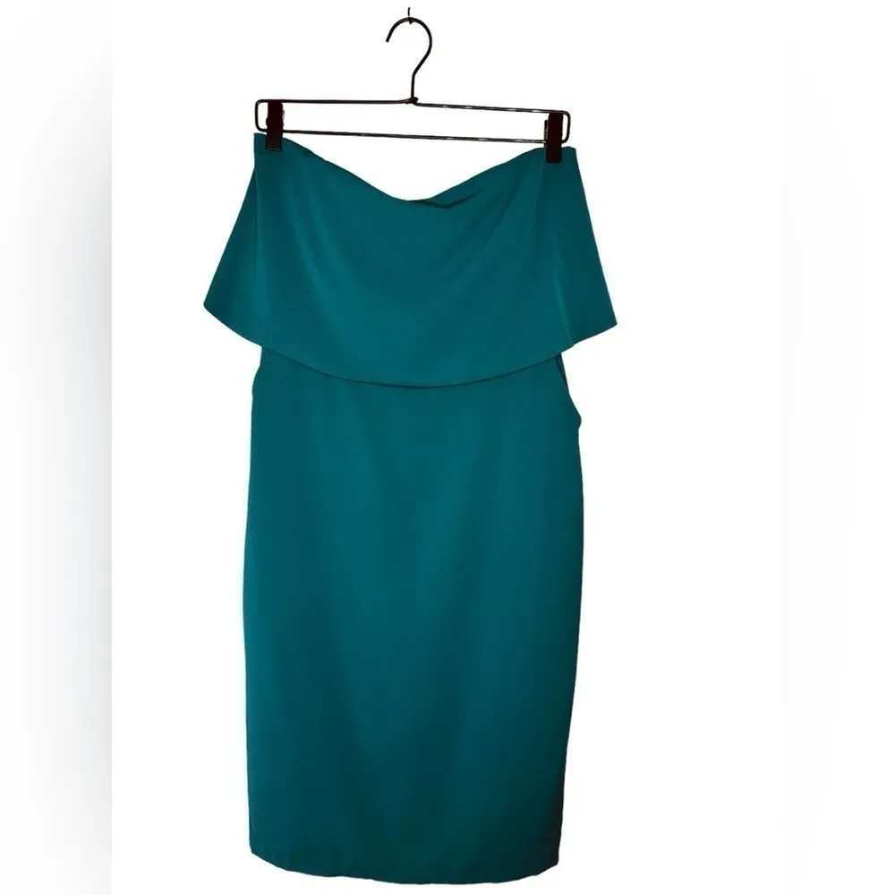 Lulus Lots of Love Emerald Green Strapless Midi Dress Size Medium - Image 3