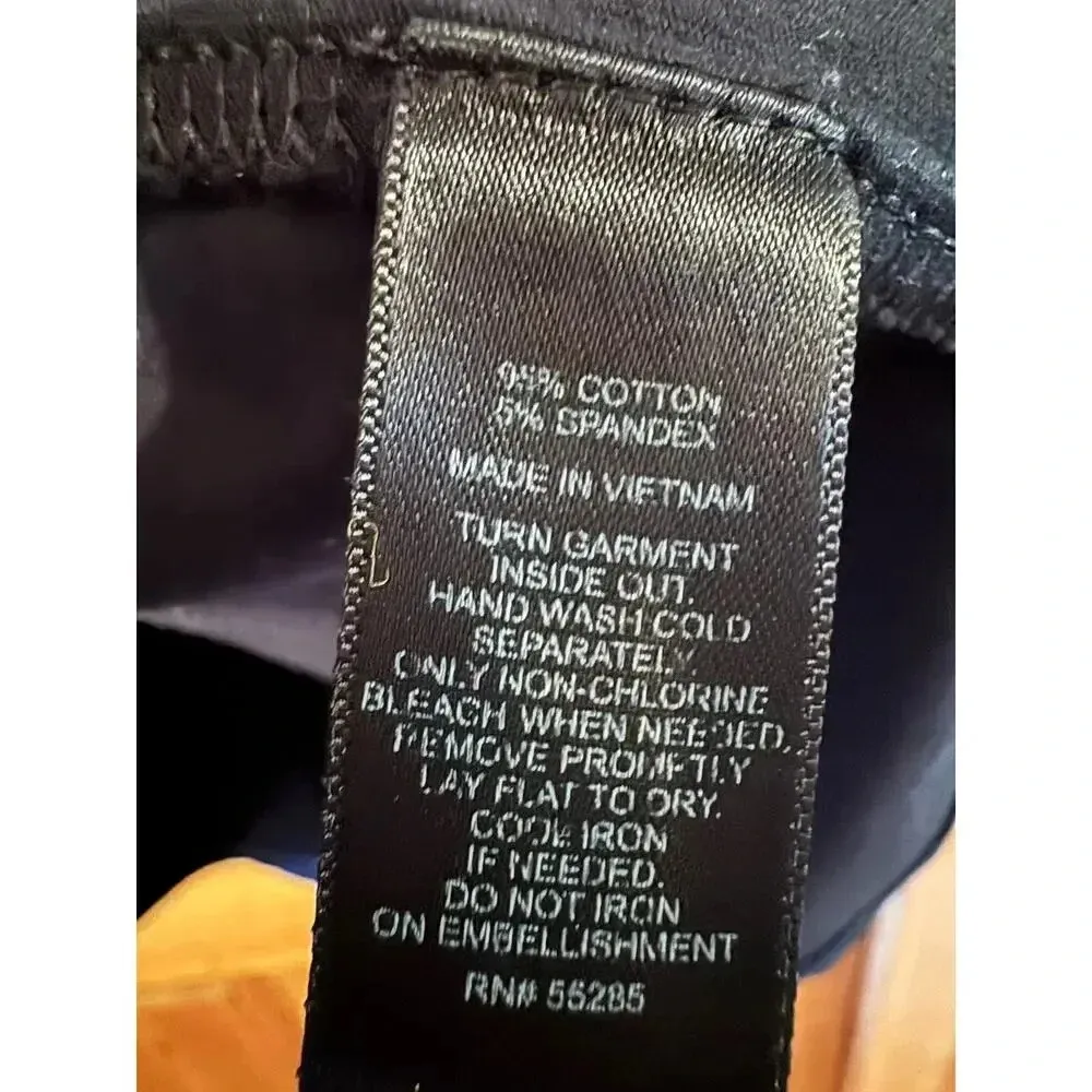 EXPRESS stretch knit studded embelished racer back tank dress L Date night - Image 4