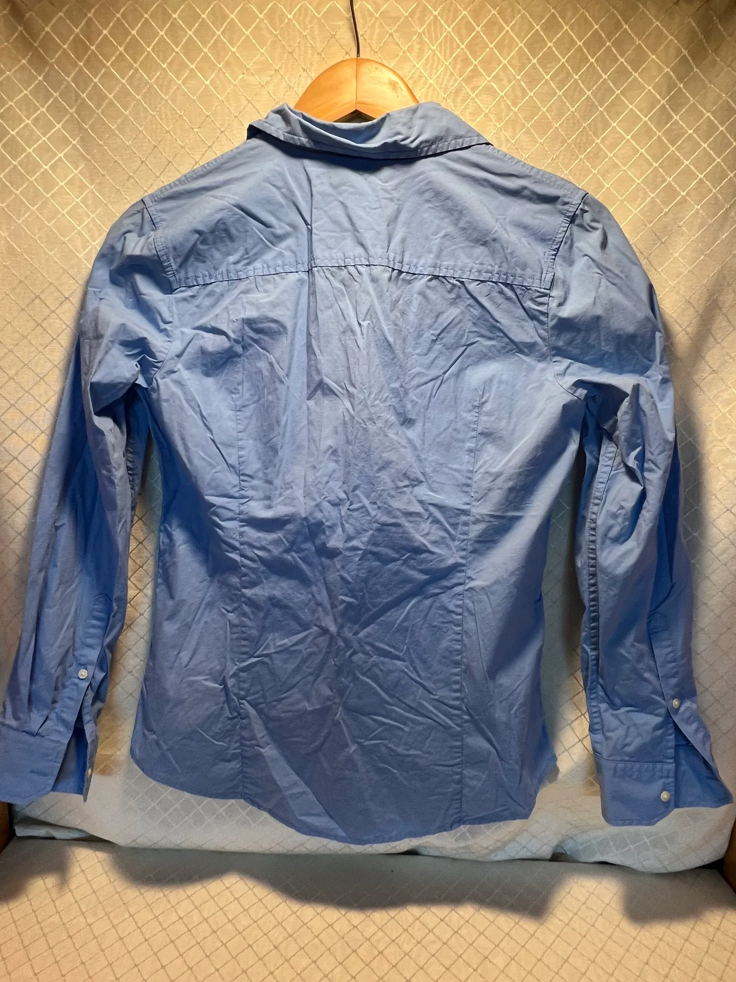Long Sleeve Blue Shirt 3/4 - Image 5