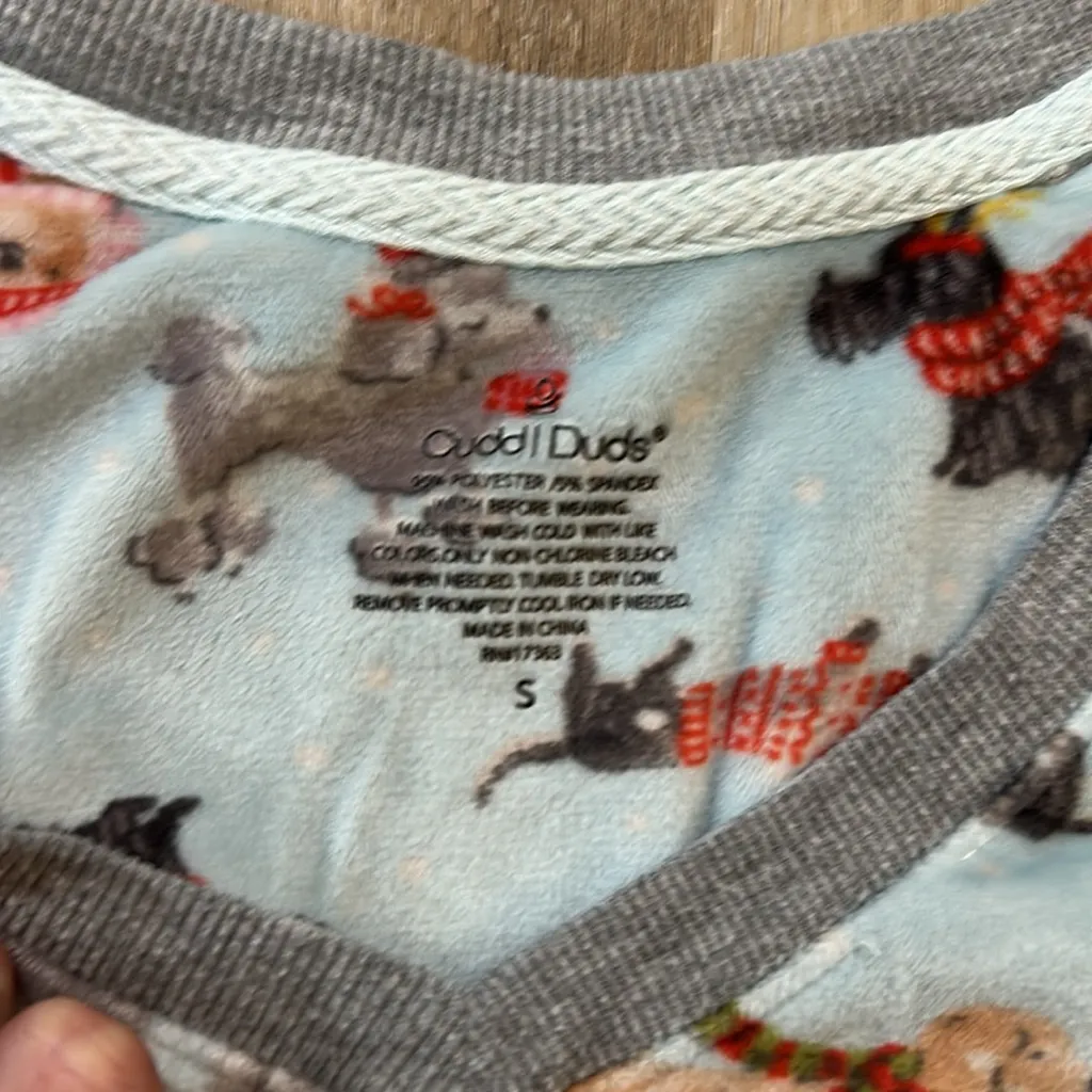 Cute Dog Print Pajama Top - Image 2