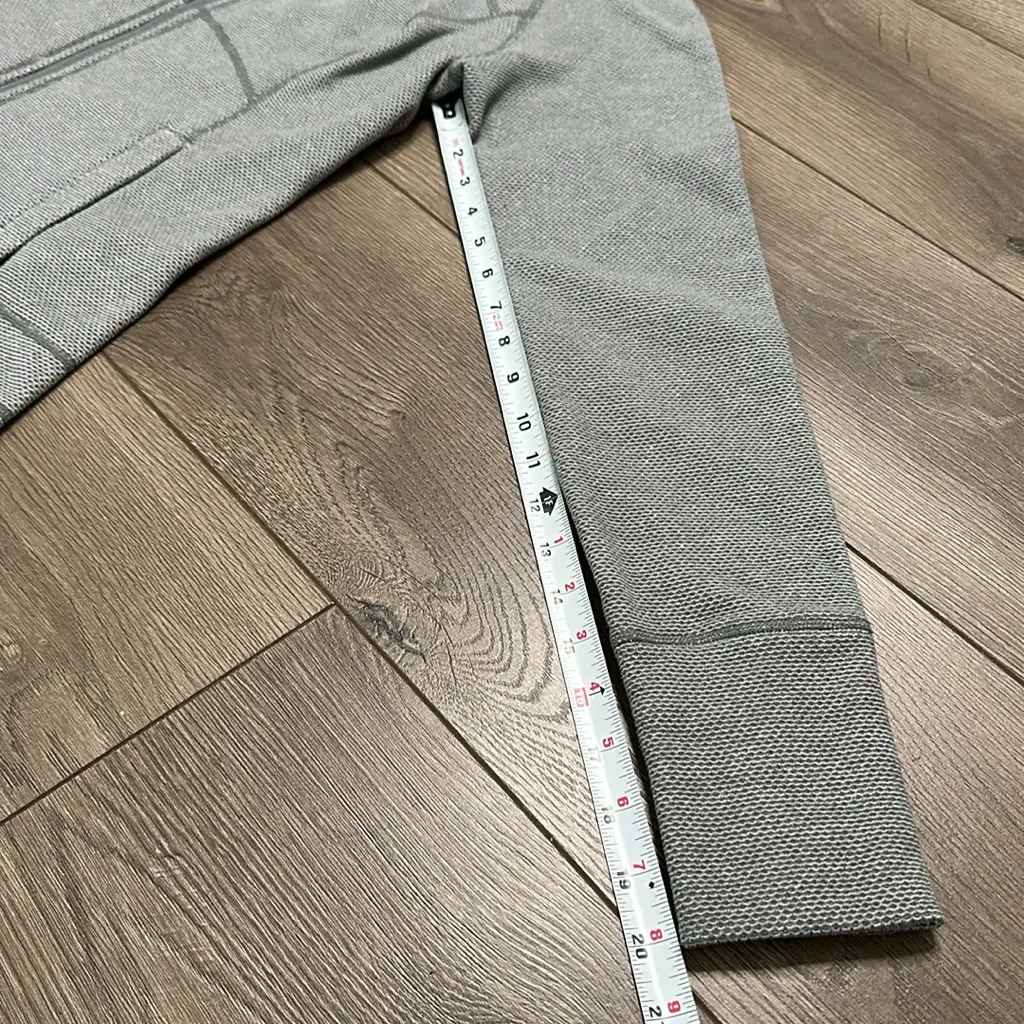 Prana Rockaway‎ Full Zip Gray Texture Hoodie Jacket Size Small - Image 10