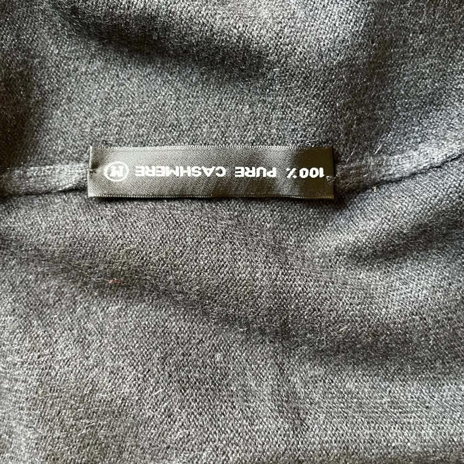 Vintage 90s Fathi Due France 100% Cashmere Gray Sweater Dress Minimalist Medium - Image 8