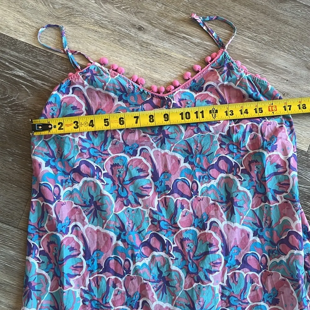 SIMPLY SOUTHERN TROPICAL SPAGHETTI STRAP maxi dress size Large 100% cotton - Image 12