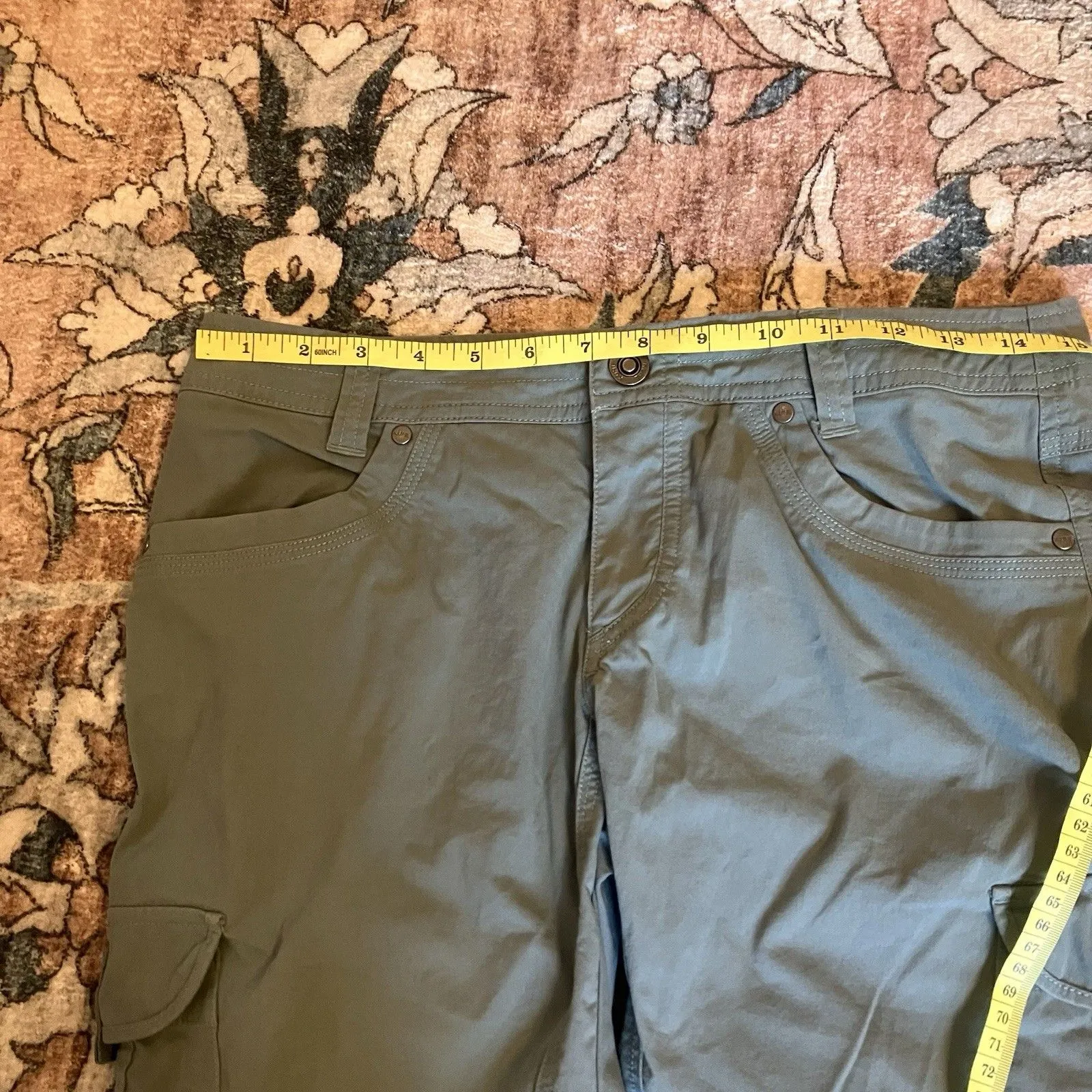 Kuhl Shorts Womens 6 Green Splash 10” Inseam Hiking Cargo Outdoor Camping Trail - Image 4