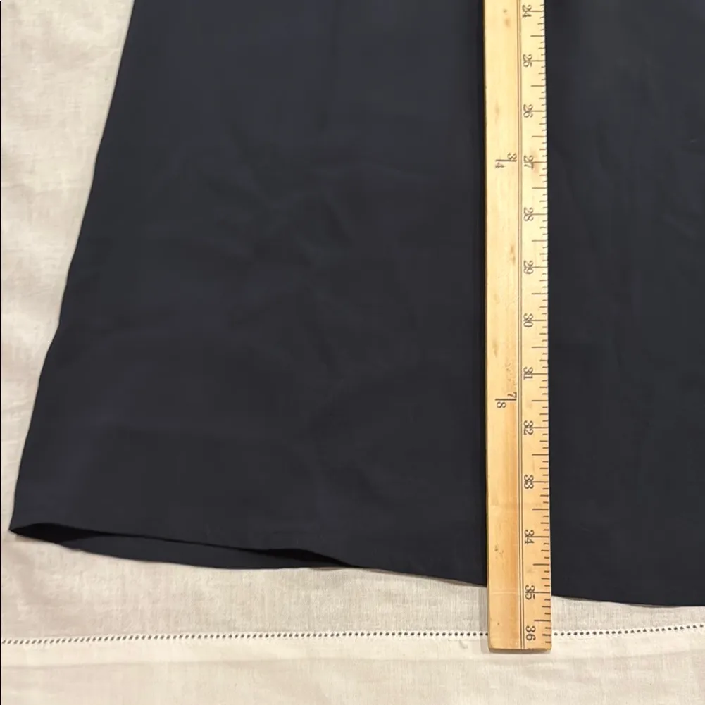 Eileen Fisher Silk Black Midi Skirt - Image 3