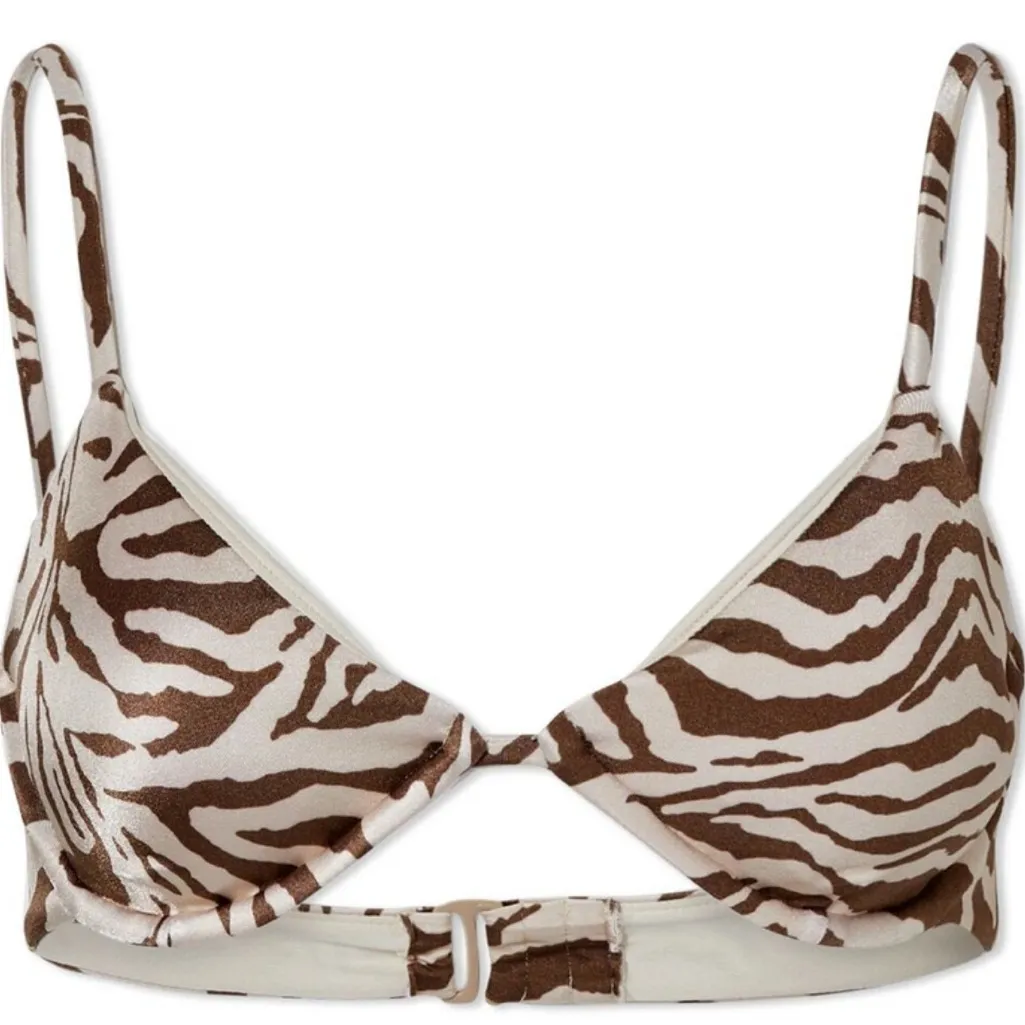 Good American Zebra Print Bikini Top - Image 3