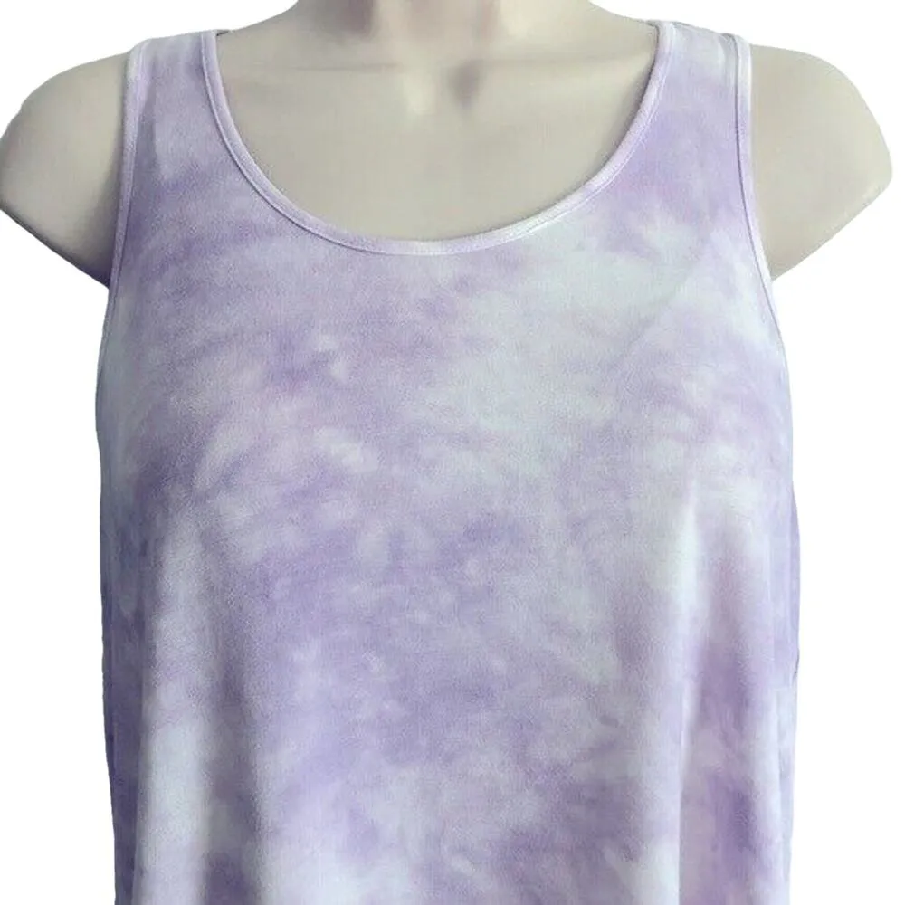 American Eagle Purple Tye-Dye Racerback Tank, Size Small, Very Soft - Image 2