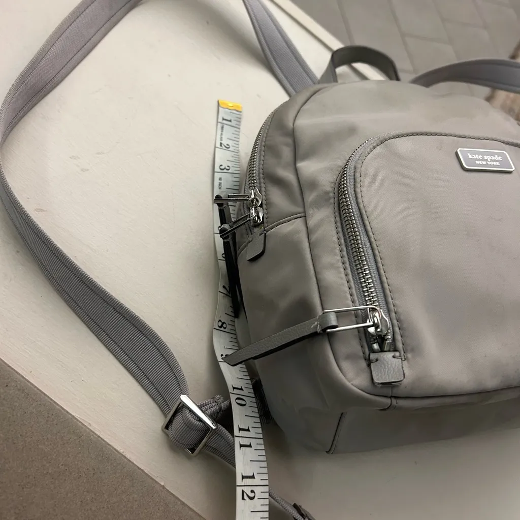 Kate Spade Light Gray Backpack - Image 5