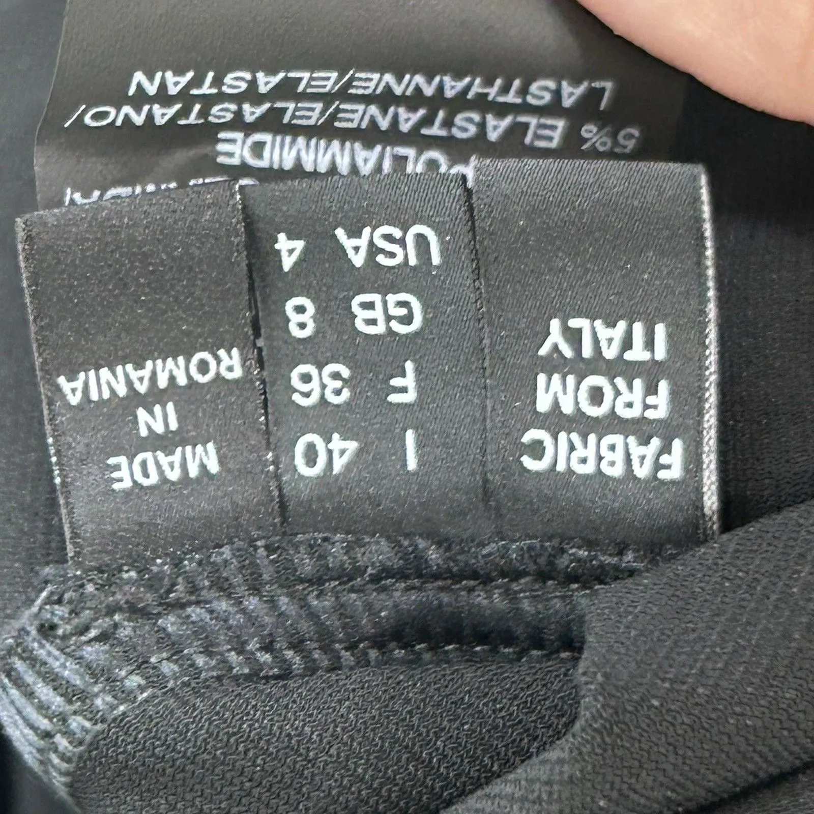 Derek Lam Women’s Black Slim Straight Pants Size 40 (US 4) Stretch Minimalist - Image 6