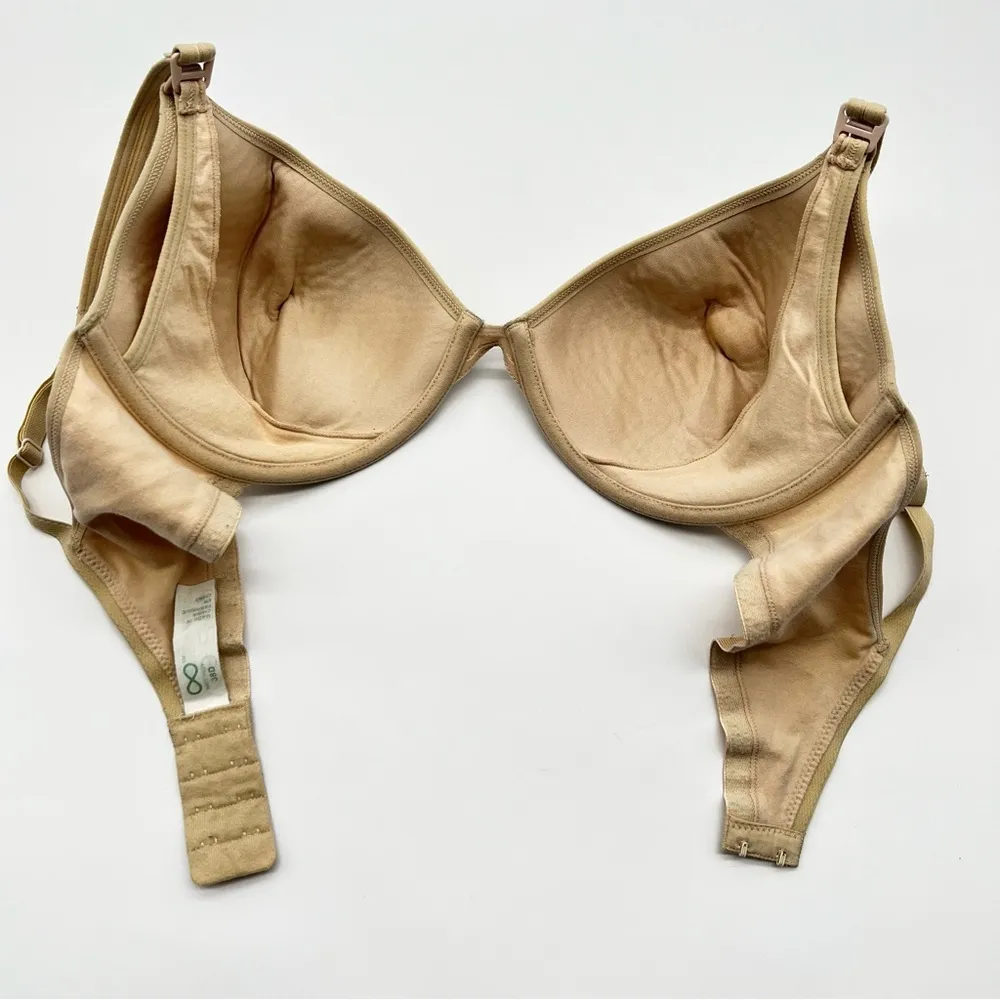 Destination Maternity Women's Cotton/Spandex Tan Maternity/Nursing Bra - Image 3