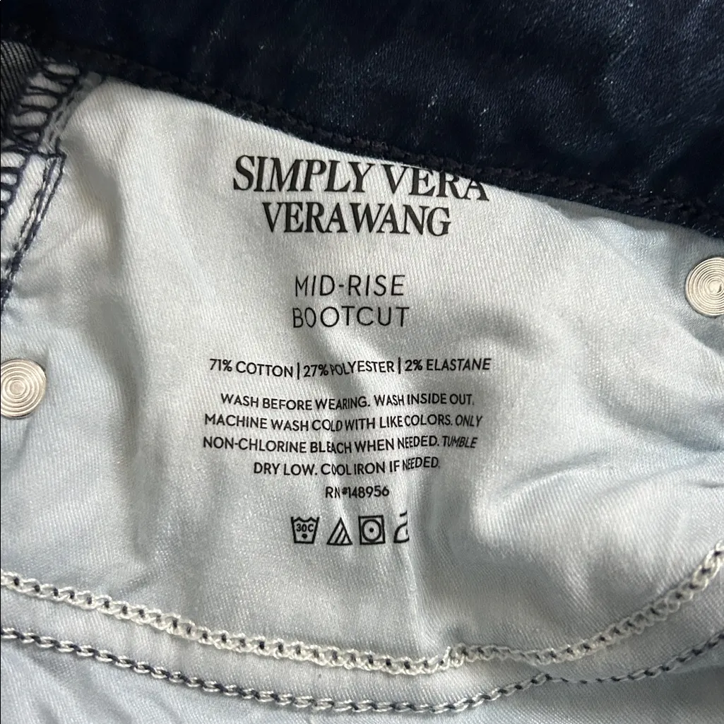 Simply Vera Vera Wang High Rise Bootcut Jeans - Image 5