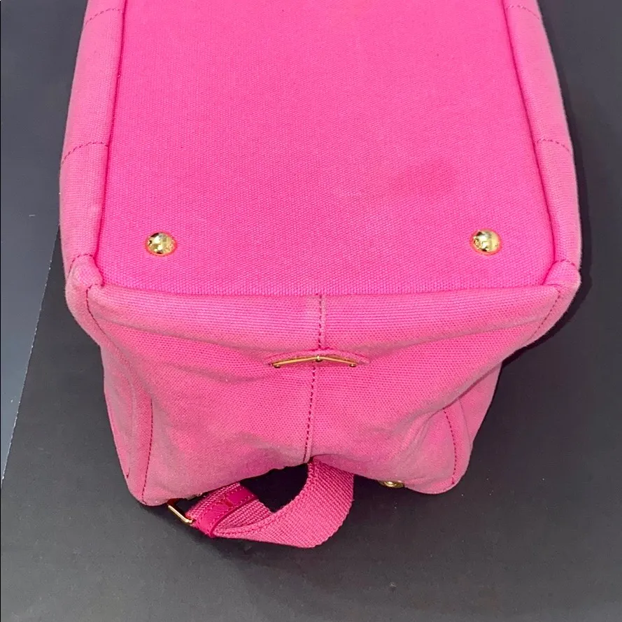 Prada Pink Canvas Tote Bag - Image 14