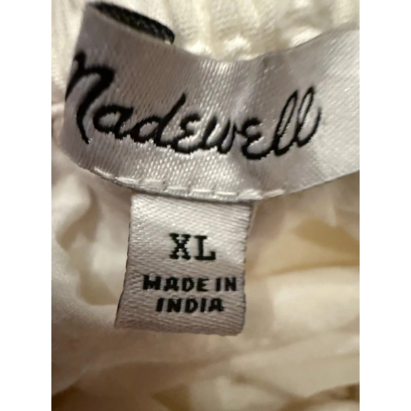 Madewell Ruffle-Strap Tiered Midi Dress - Textural Stripe XL (new) - Image 10