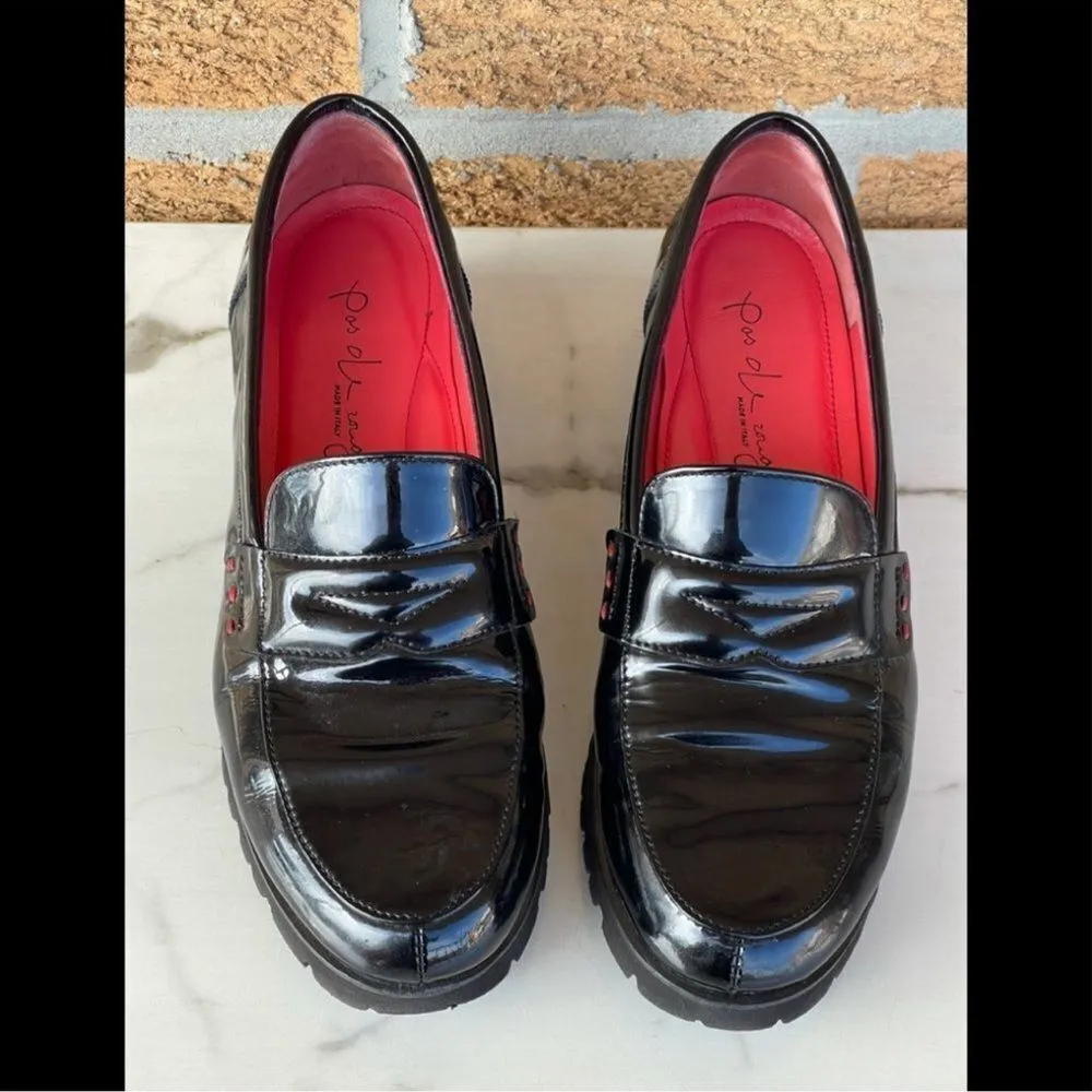 Pas de rouge slipper MARTA LACK NERO size 40/9.5 Black - Image 4